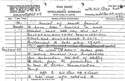 War Diary (Kriegstagebuch)